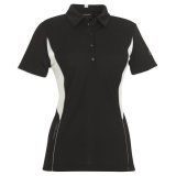 Millie Golf Shirt Black/White