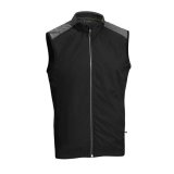 Windproof Vest Black/Chacoal Melange